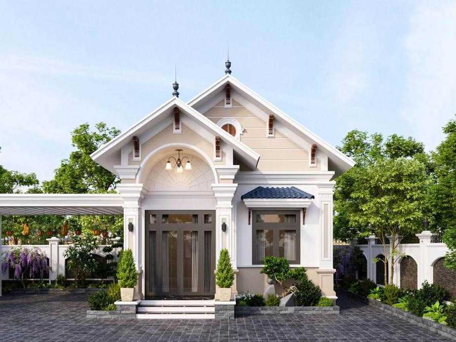 Mẫu thiết kế nhà 1 tầng 50m2 đẹp. Ảnh 2