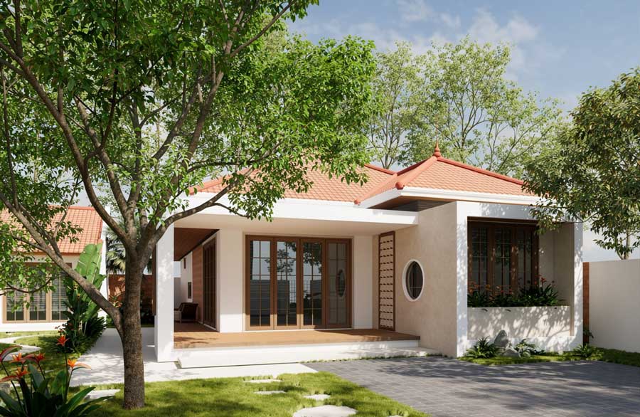 Mẫu thiết kế nhà 1 tầng 50m2 đẹp. Ảnh 6