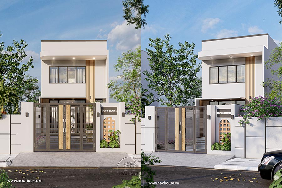 Nhà phố 1 tầng 1 lửng hiện đại mặt tiền 5m