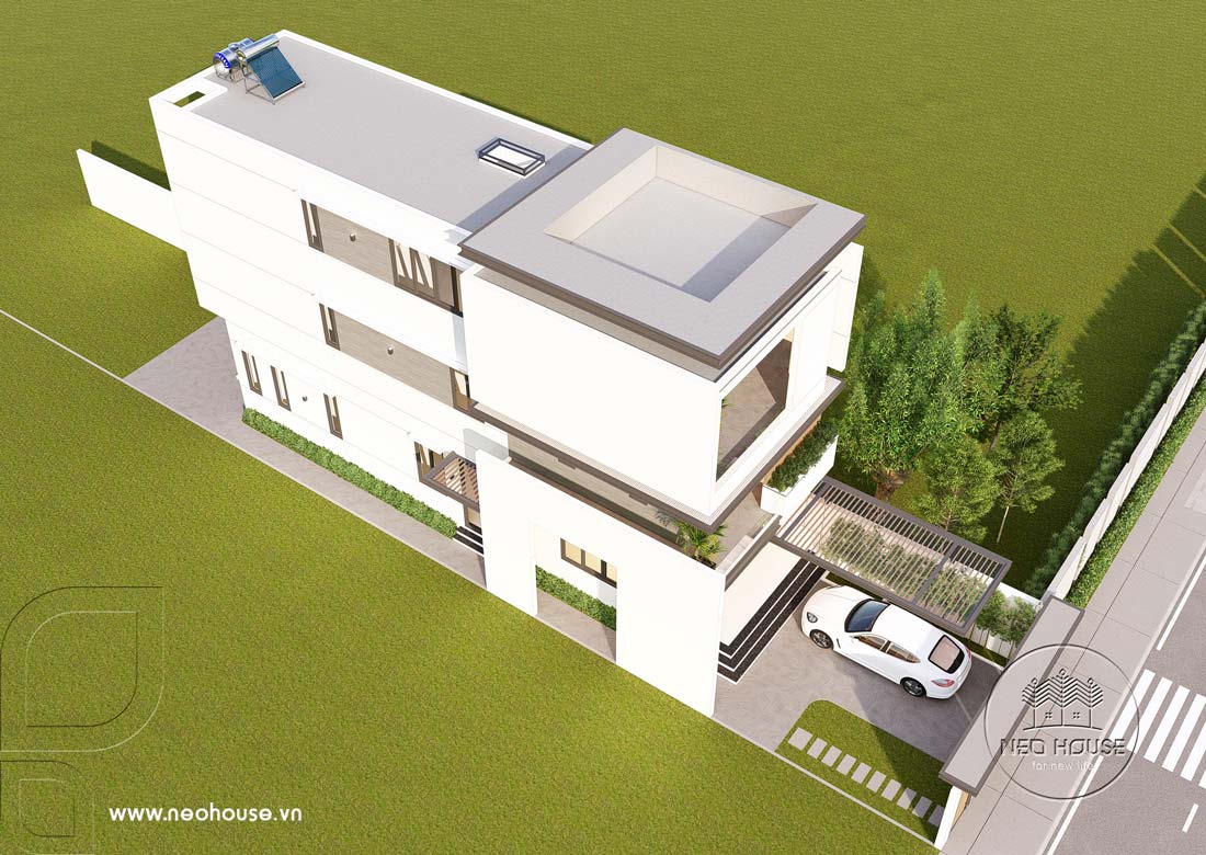Thiết kế nhà phố hiện đại 3 tầng mặt tiền 5,5m có gara tại Vũng Tàu. Ảnh 5
