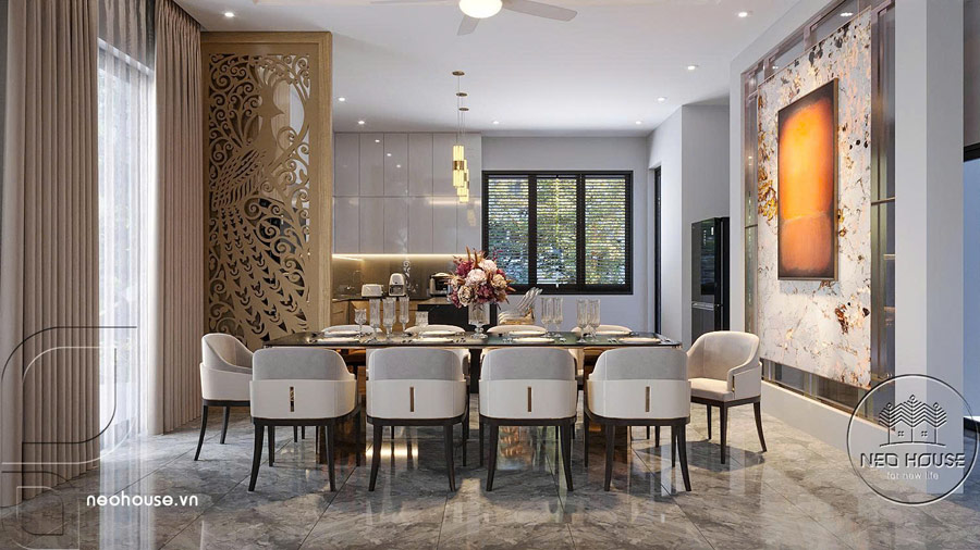 Thi công biệt thự 1 tầng mái Nhật có hồ bơi sang trọng 15x13m