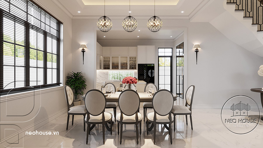 Thi công hoàn thiện biệt thự 2 tầng phong cách châu Âu 10x12m