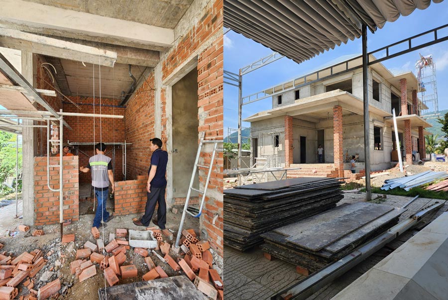 Thi công biệt thự nghỉ dưỡng 2 tầng đẳng cấp