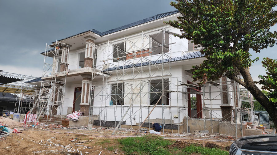 Thi công biệt thự nghỉ dưỡng 2 tầng đẳng cấp