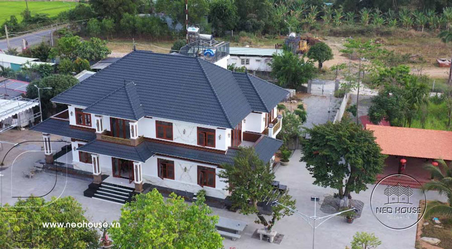 Thi công biệt thự nghỉ dưỡng 2 tầng đẳng cấp