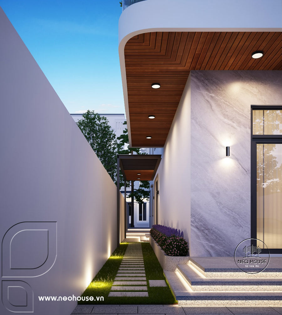 Thiết kế nhà phố 3 tầng 5 phòng ngủ 132m2 tại Bình Phước. Ảnh 2