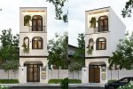 Thiết Kế Nhà Phố 3 Tầng Hiện Đại Mặt Tiền 4m 2 Phòng Ngủ Tại HCM – NP96