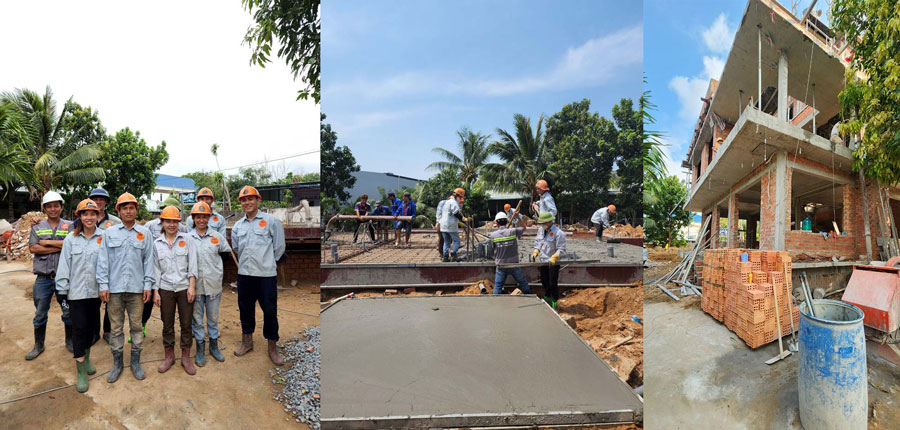 Xây nhà biệt thự 2 tầng 1 tum trọn gói 8x12m tại Phú Quốc