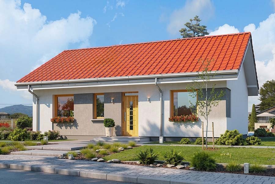 Ý tưởng thiết kế xây nhà 1 tầng 80m2 đẹp. Ảnh 6