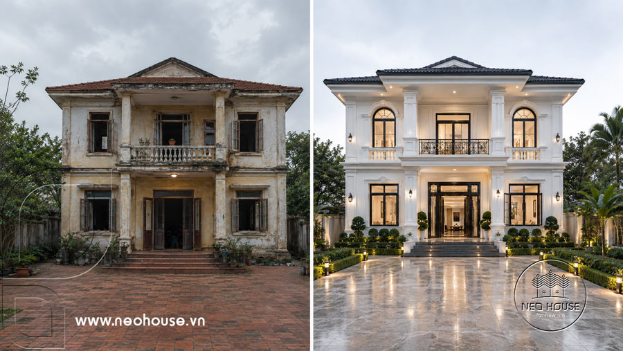 Cải tạo nhà 2 tầng cũ giữ nguyên kết cấu