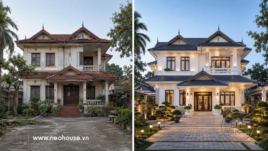 Cải tạo nhà 2 tầng cũ giữ nguyên kết cấu