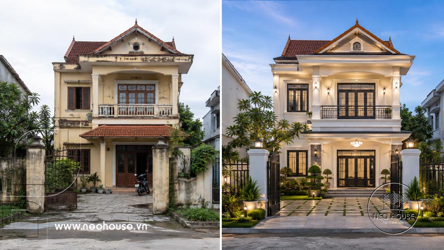 Cải tạo nhà 2 tầng cũ giữ nguyên kết cấu