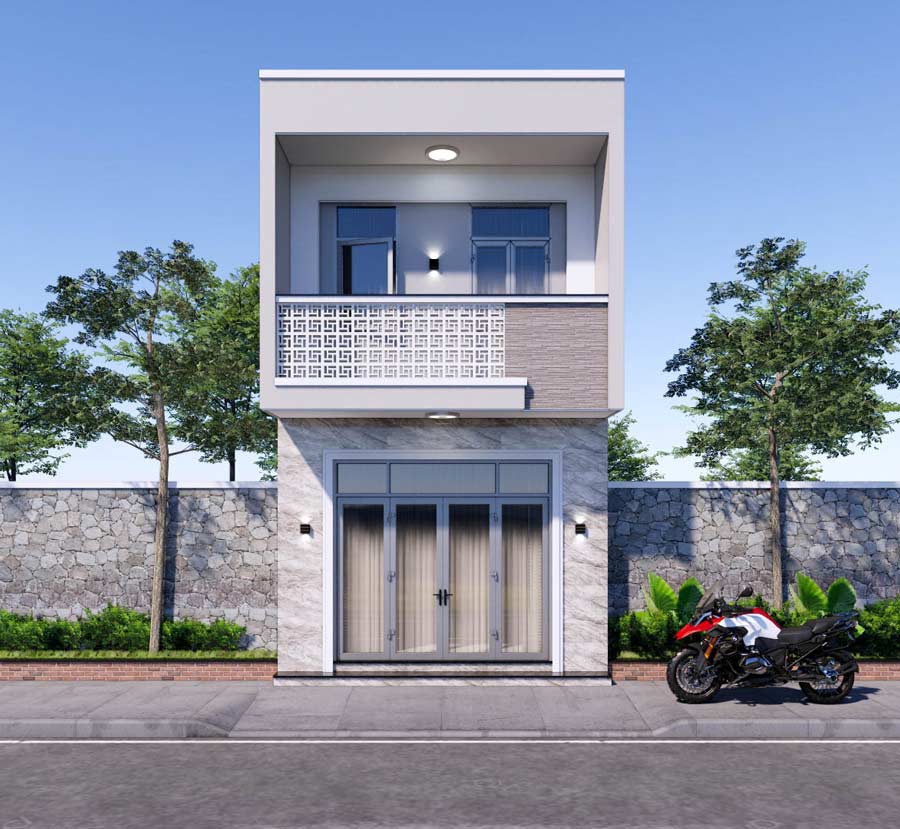 Chi phí thiết kế kiến trúc nhà 2 tầng 20m2