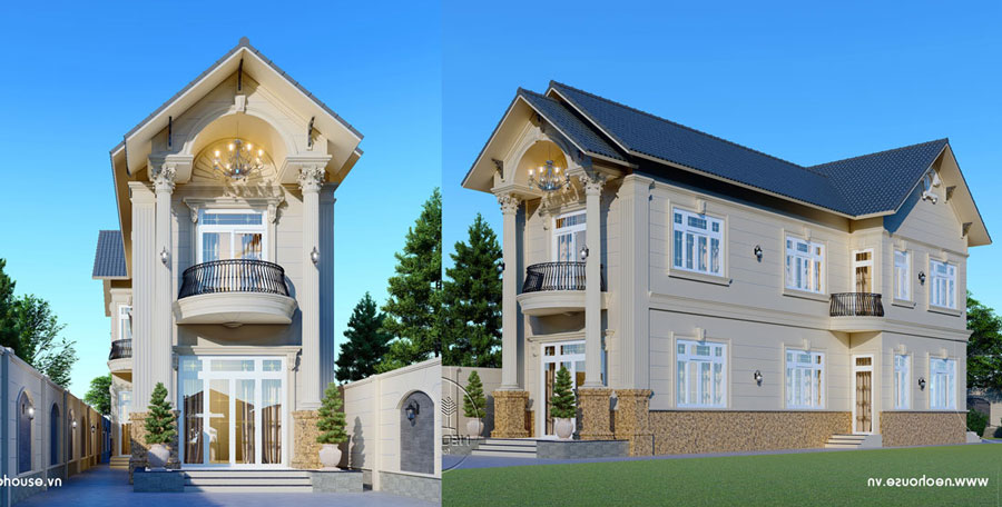 Kinh nghiệm cần nắm rõ trước khi thiết kế nhà 2 tầng hướng Tây