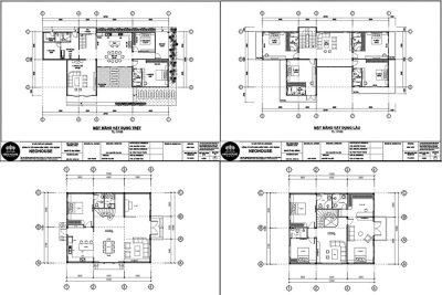 25+ Mẫu mặt bằng nhà 2 tầng đẹp, tối ưu công năng 2026