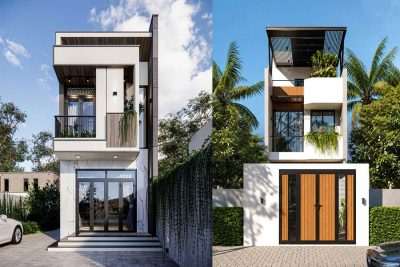 15+ Mẫu mặt tiền nhà 3m 2 tầng đẹp hiện đại, tối ưu diện tích
