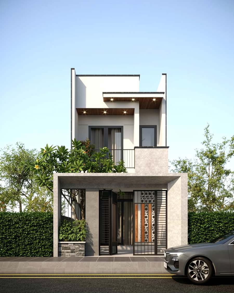 Mẫu thiết kế nhà 2 tầng 3x20m