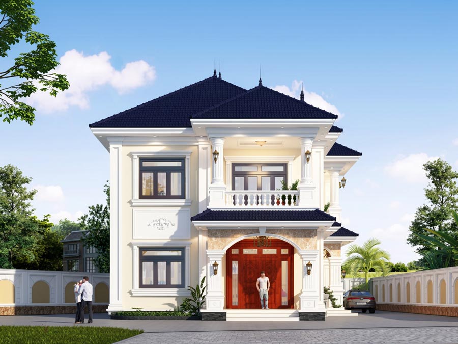 Mẫu thiết kế nhà 2 tầng 9x15m