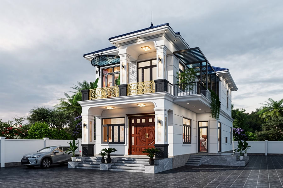 Mẫu thiết kế nhà mặt tiền 9x20m