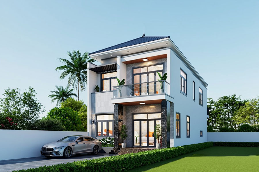 Mẫu thiết kế nhà mặt tiền 9x20m