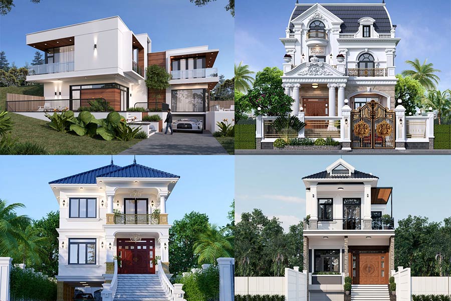 25+ Mẫu nhà 2 tầng có tầng hầm đẹp, độc đáo nhất 2026
