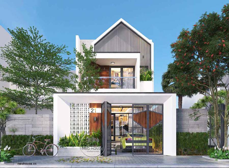 Mẫu nhà 2 tầng đẹp 3 phòng ngủ tại Đà Nẵng