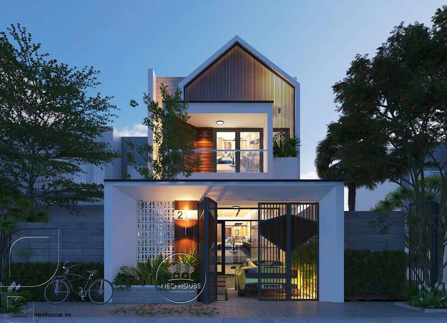 Mẫu nhà 2 tầng đẹp 3 phòng ngủ tại Đà Nẵng