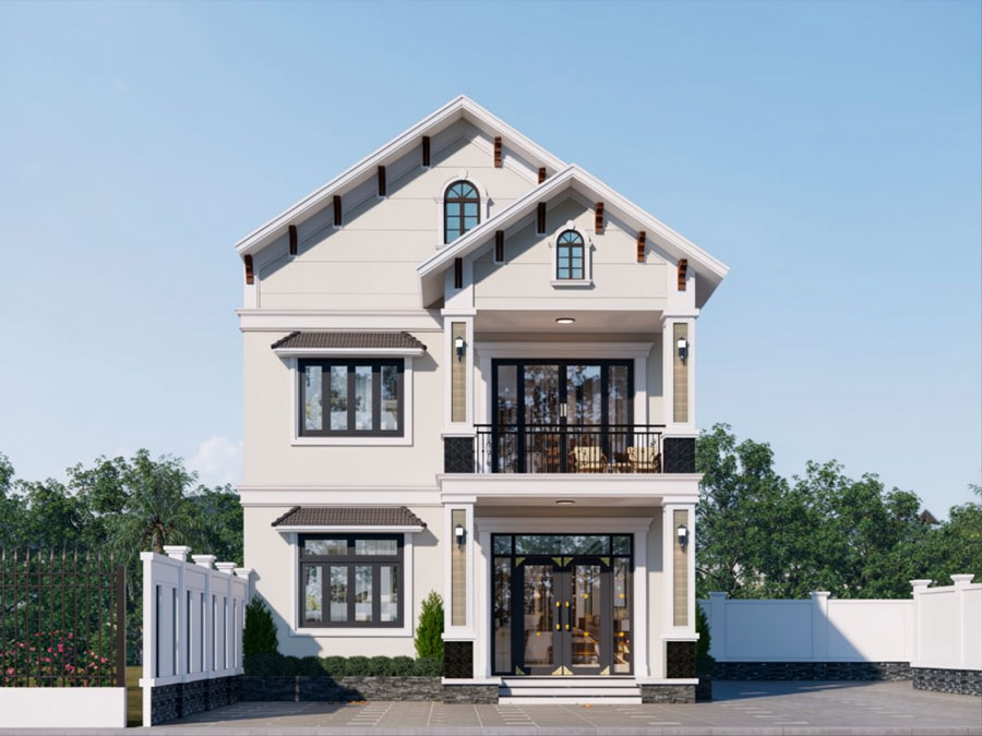Mẫu nhà 2 tầng mái Thái tại Đà Nẵng