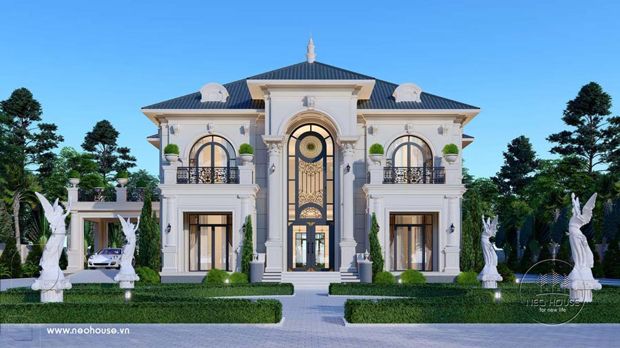 Mẫu nhà biệt thự 2 tầng sang trọng tại Đà Nẵng