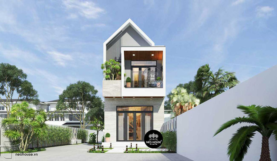 Mẫu nhà cấp 4 2 tầng 3 phòng ngủ
