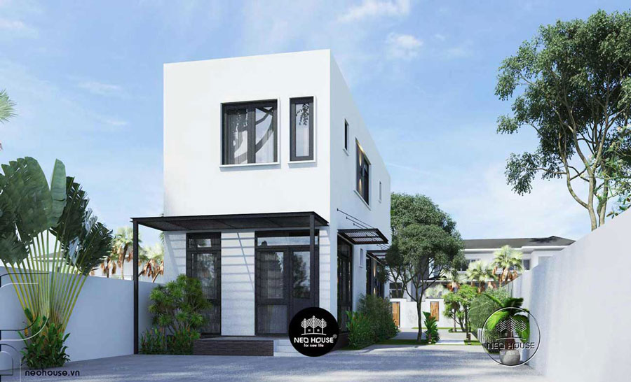 Mẫu nhà cấp 4 2 tầng 3 phòng ngủ