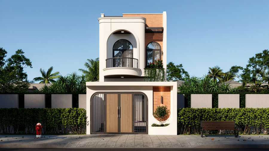 Mẫu nhà ống 2 tầng đẹp tại Đà Nẵng