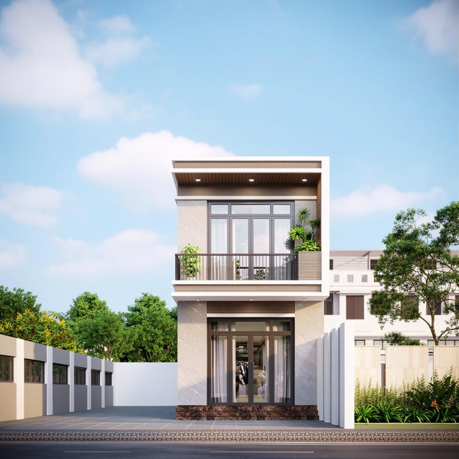Mẫu thiết kế nhà 30m2 2 tầng hiện đại