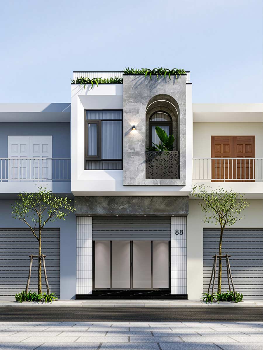 Mẫu thiết kế nhà ống 30m2 2 tầng