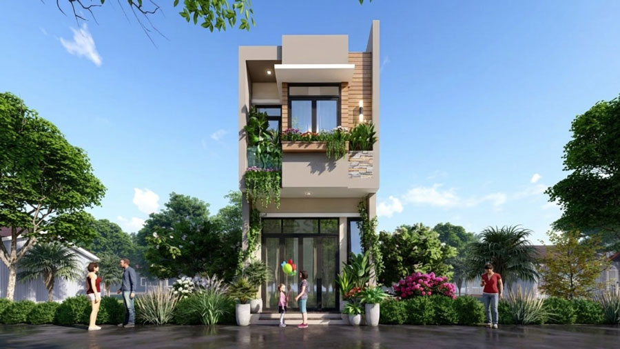 Mẫu thiết kế nhà ống 30m2 2 tầng