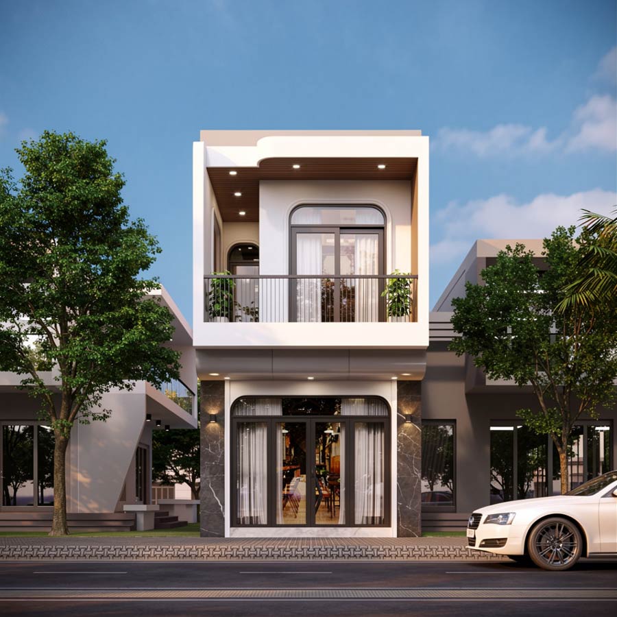 Mẫu thiết kế nhà phố 2 tầng 5x10m