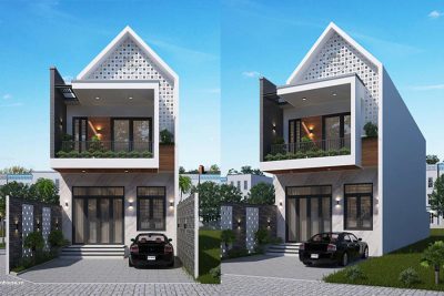 35+ Mẫu thiết kế nhà 2 tầng hướng Tây đẹp, chống nóng tối ưu