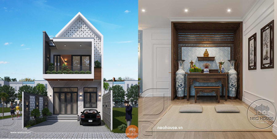Tạo không gian thờ cúng trang nghiêm, riêng tư hơn
