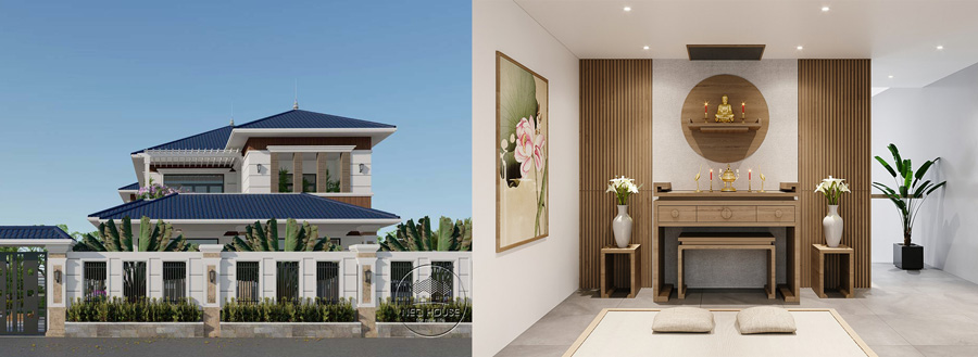 Tạo sự phân tầng công năng rõ ràng giữa sinh hoạt và nghỉ ngơi