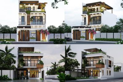 45+ Mẫu nhà 2 tầng 1 tum 3 phòng ngủ đẹp, tiện nghi 2026