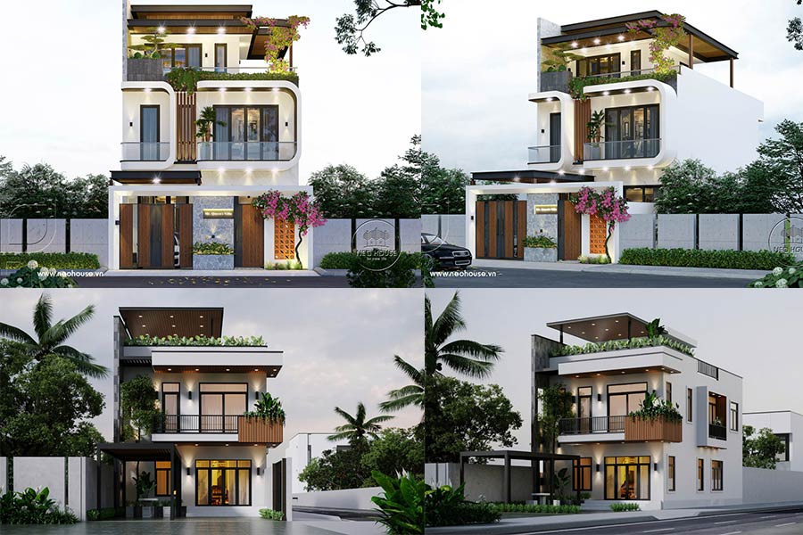 45+ Mẫu nhà 2 tầng 1 tum 3 phòng ngủ đẹp, tiện nghi 2026