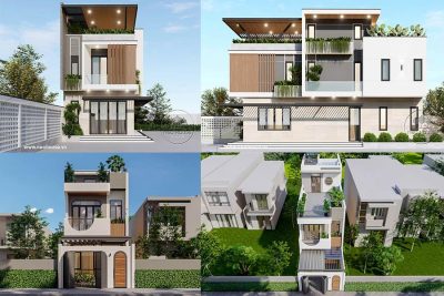 Top 30 Mẫu Nhà 2 Tầng 1 Tum Mặt Tiền 6m Đẹp, Ấn Tượng Nhất