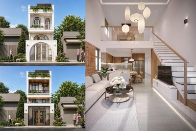 TOP 20+ Mẫu Nhà 2 Tầng Có Gác Lửng 5x10m Đẹp Tối Ưu 2026
