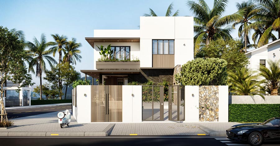 Mẫu thiết kế nhà 2 tầng 12x20m