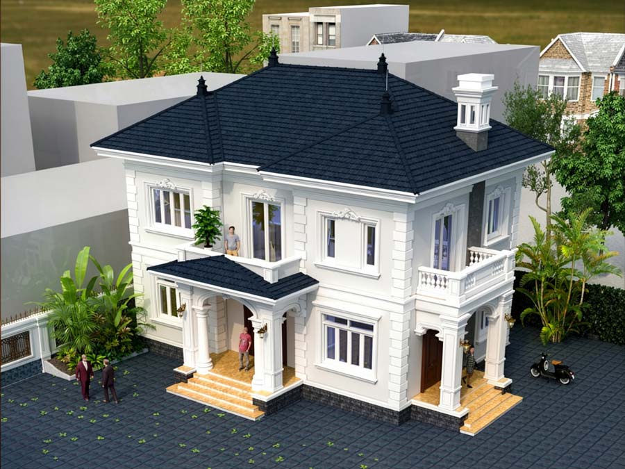 Nhà 2 tầng mặt tiền 12m sâu 8m