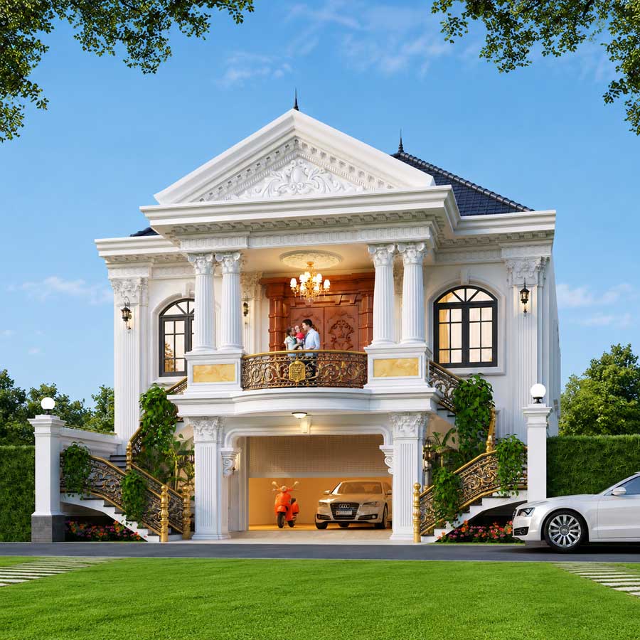 Những lưu ý quan trọng khi thiết kế, xây nhà 2 tầng mặt tiền 11m