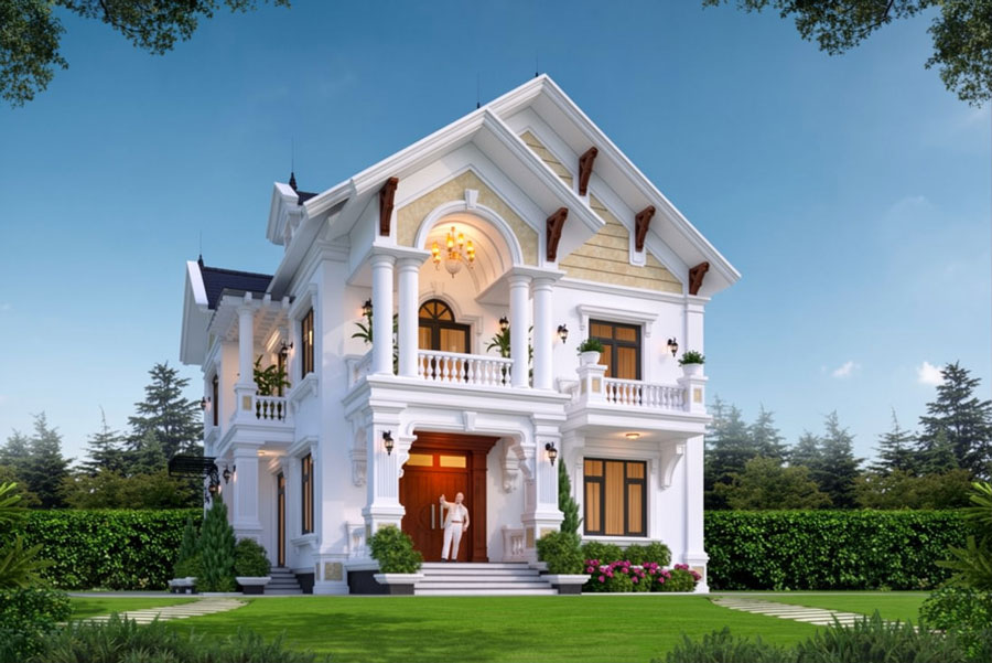 Lựa chọn dịch vụ xây nhà 2 tầng mái Thái trọn gói