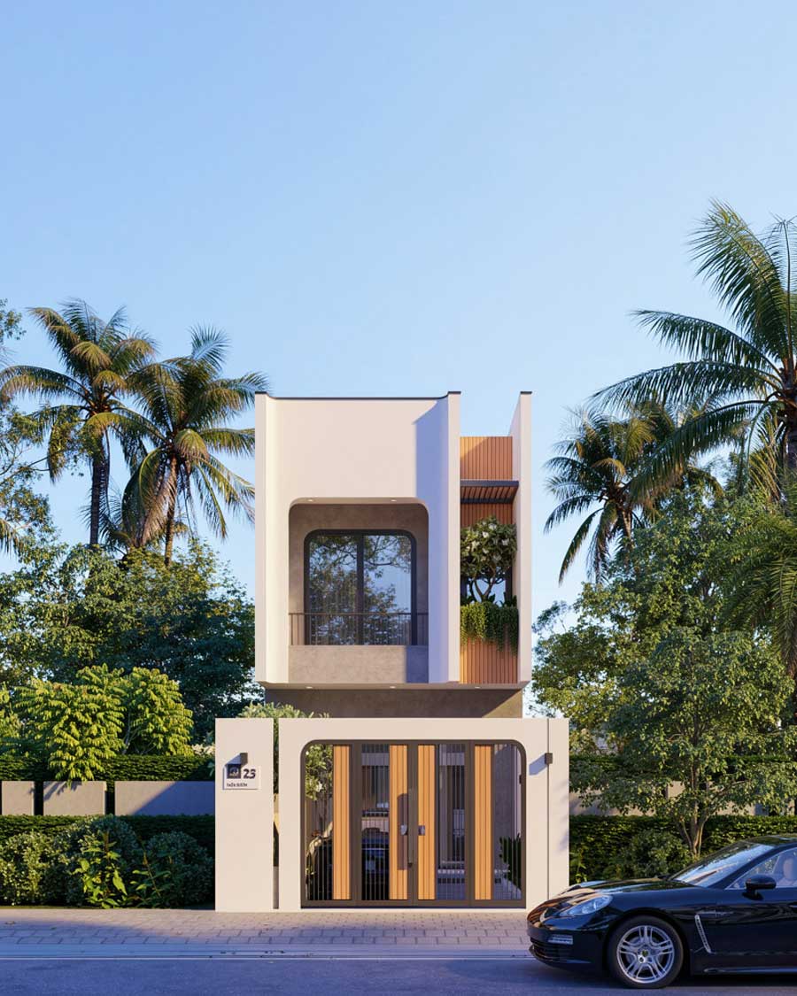 Bí quyết xây nhà 2 tầng 45m2 đẹp, tiết kiệm chi phí