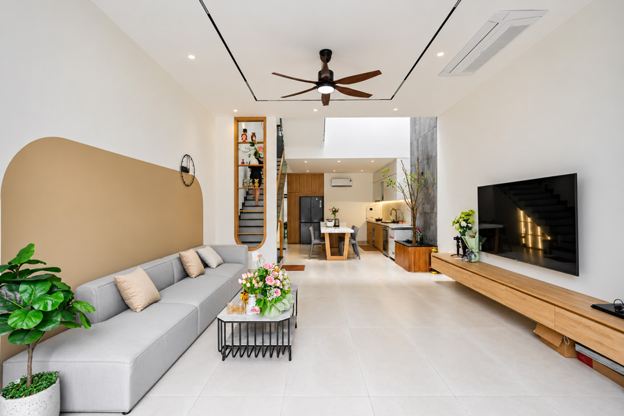 Chi phí thi công hoàn thiện nội thất nhà 2 tầng 90m2