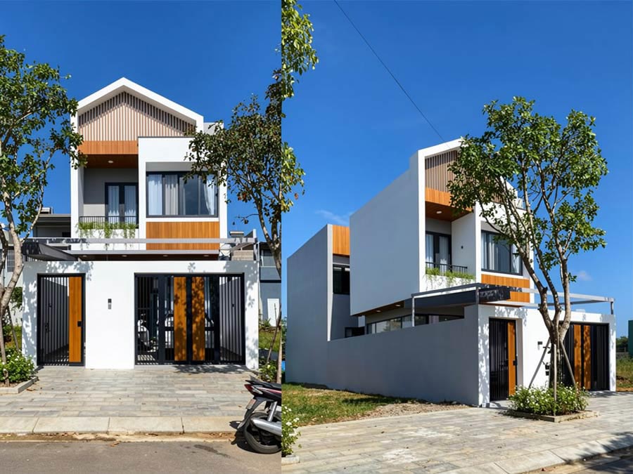 Chi phí thi công hoàn thiện kiến trúc nhà 2 tầng 5x15m